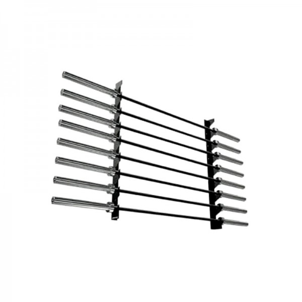 Support mural horizontal pour stockage de 5 barres de musculation pas cher