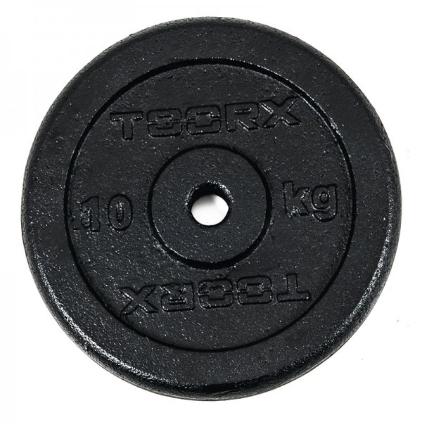 Disque de musculation en fonte noire...