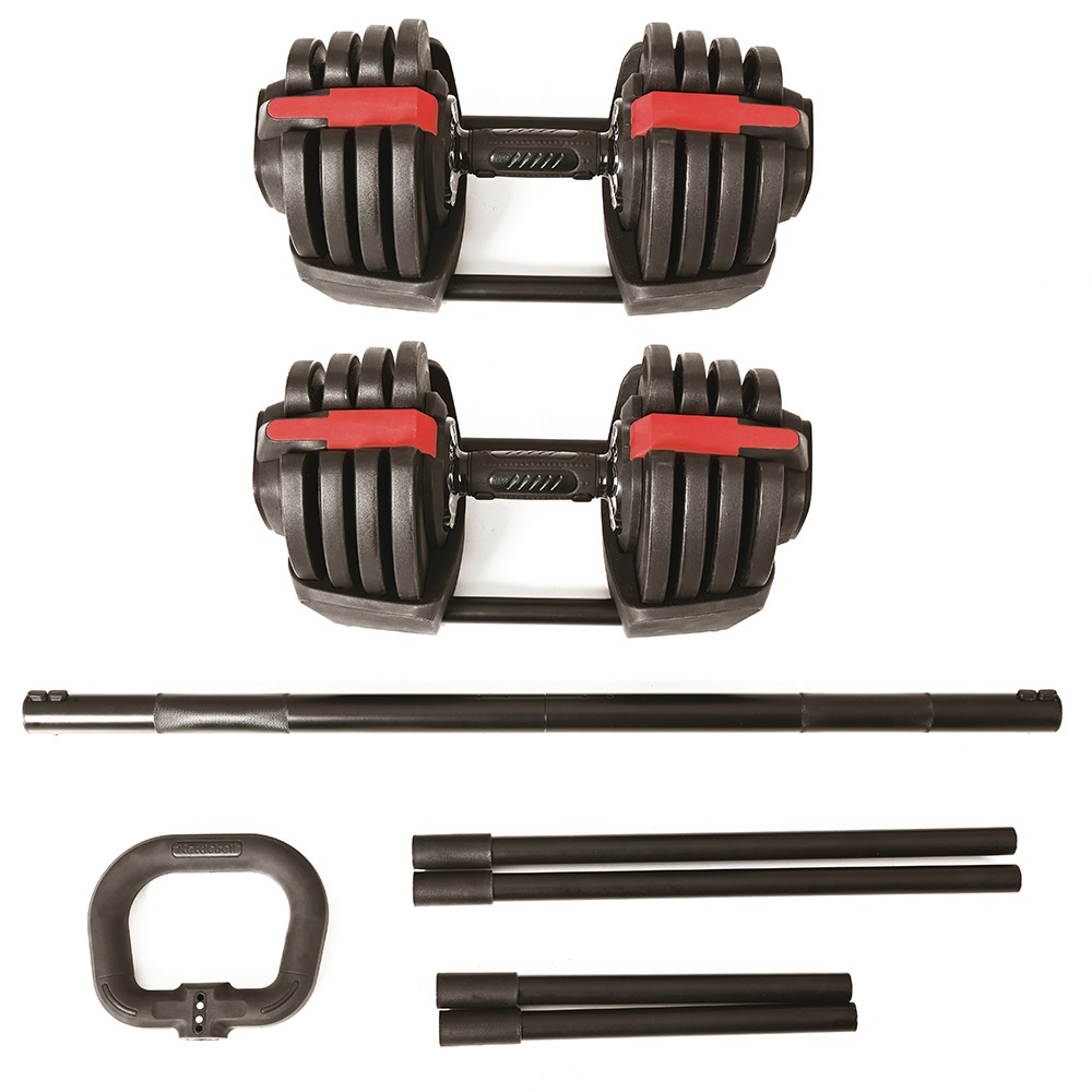 Kit de poids avec haltères kettlebell et barre de musculation 10 kg - HOME  FIT TRAINING